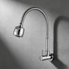 1Pcs Sink Flexible Hose Cold Water Two Modes Tap Universal Black Wall-Mounted Faucet For Garden Balcony Washbasin Mop Pool