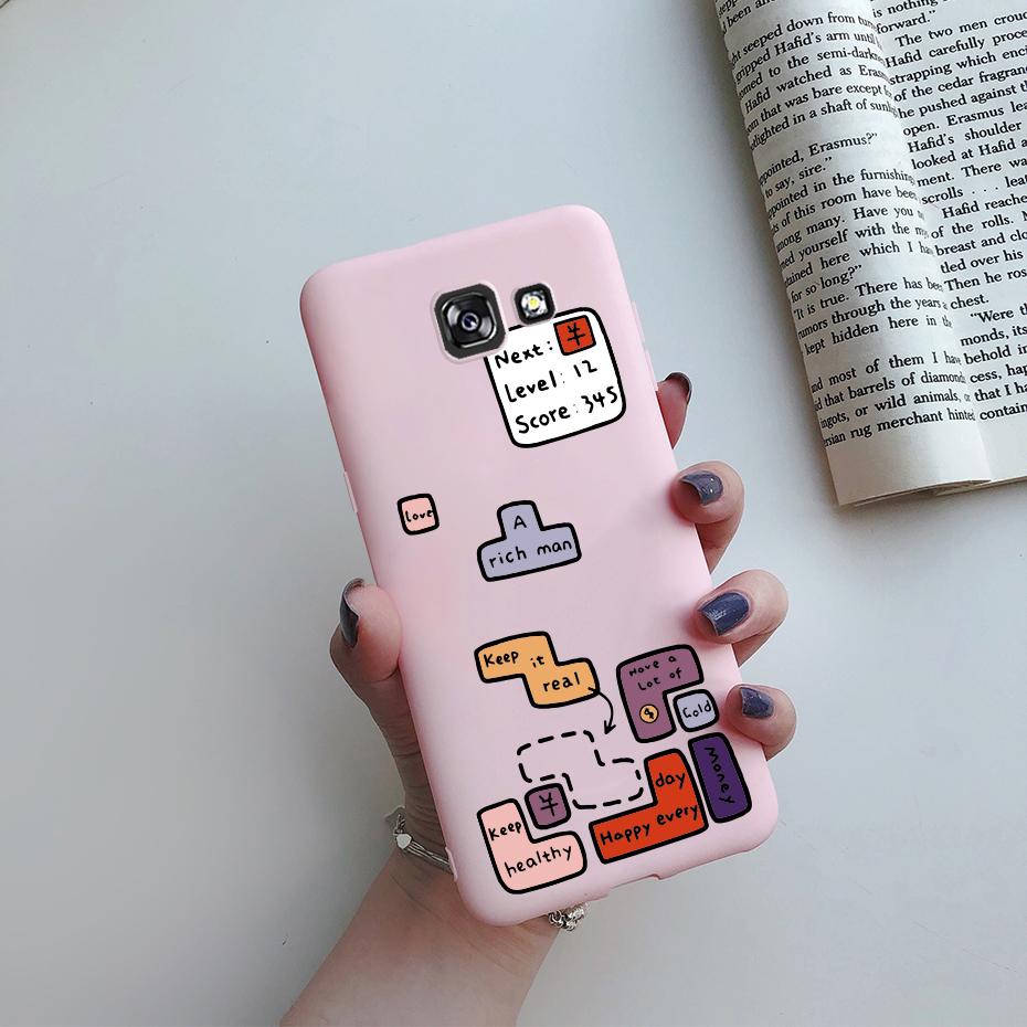Hülle Für Samsung Galaxy A7 2017 Hülle Niedlich Bemalte Silikon Weiche TPU Handy Rückseite Abdeckung Stoßstange Für Samsung A7 2017 A720 A720f Hüllen