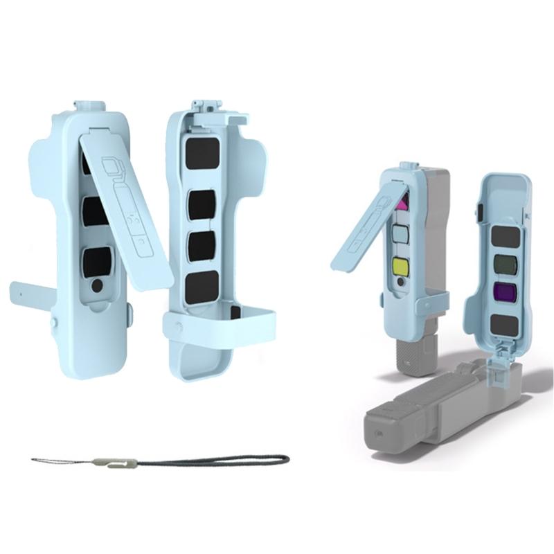 Filter Storage Protective Cover for Pocket Camera Lightweight Portable Includes Multiple Filter Slots and Ergonomic Grip