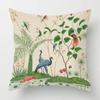 Pillowcase Printed Pillow Cover Square Cushion Cover Home Bed Sofa Pillowslip Decorative Flower Bird Characteristic Design