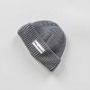 New Letter Label Baby Beanie Cap Warm Solid Color Toddler Knitted Hat Windproof Winter Cap Autumn Winter