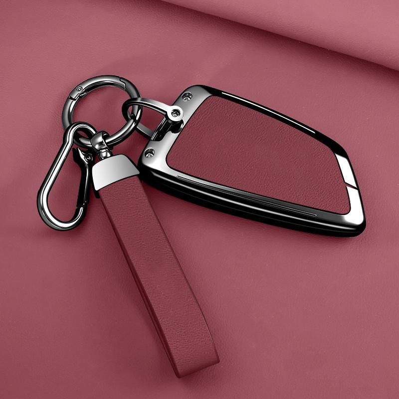 Zinc Alloy Leather Car Key Case For Bmw X1 X3 X4 X5 G05 X6 X7 F20 F30 F31 G20 G30 G11 F15 F16 G01 G02 F48 Key Fobcar Accessorie