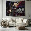 Code Geass Full Characters Group Anime Tapestry, Starry Blue Background Wall Hanging for Anime Fans