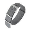 NATO One-Piece Nylon Canvas Watch Strap - Fine Woven Solid Color, 18/20/22mm