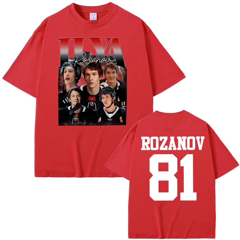 Ilya Rozanov 81 Heated Rivalry T Shirts Men Women High Quality Comfort Oversized T Shirt Vintage Summer Trend TShirt Streetwear
