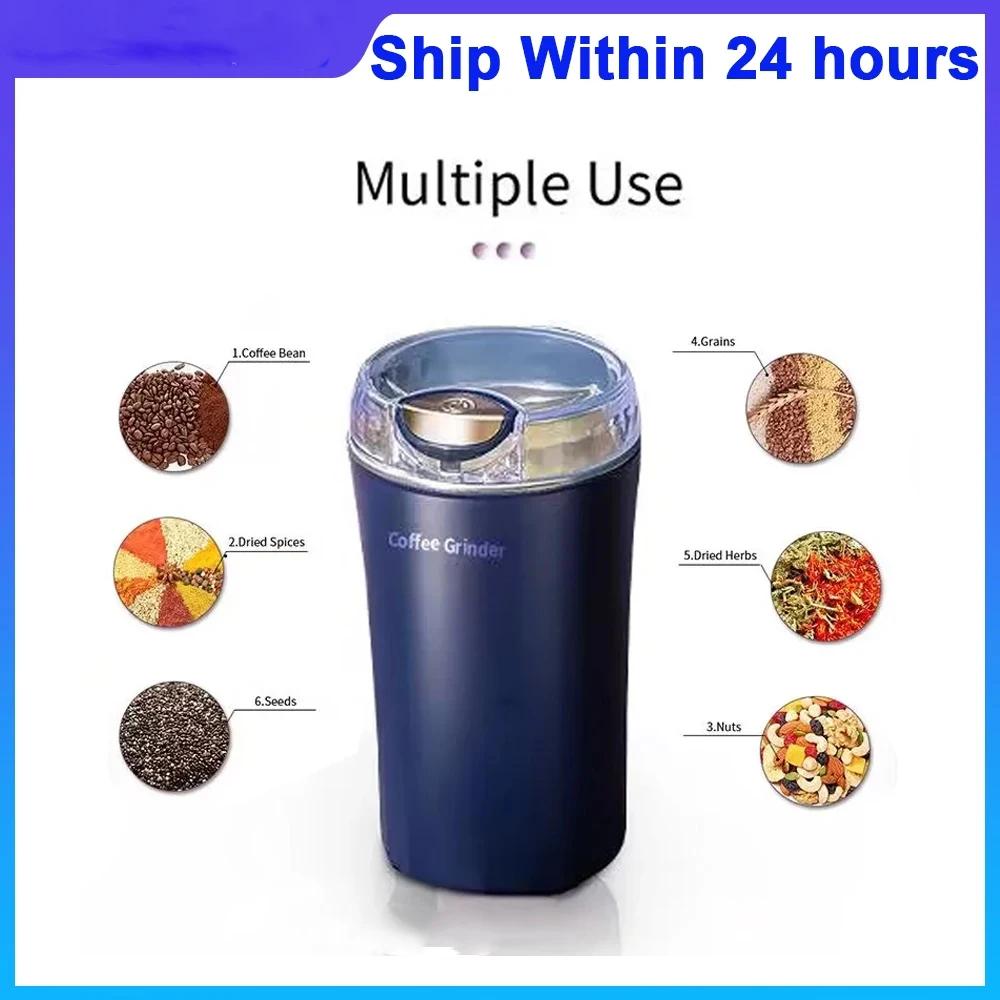 2026 New Small Electric Grinding Machine Grain Coffee Grinder Stainless Steel Nuts Beans Grains Mill Herbs for kitchen