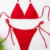 European and American Sexy Solid Color Bikini Beach Set Bikini