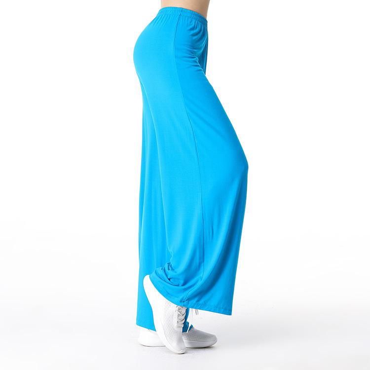 Plus-Size Modal Wide-Leg Yoga Pants - Comfortable, Breathable, and Sweat-Absorbent for Casual Sports and Fitness