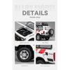 Toyota LC80 Geländewagen im Maßstab 1:24, Modellauto aus Metallguss, Spielzeug, Geschenk, Souvenir, Sammlerstück