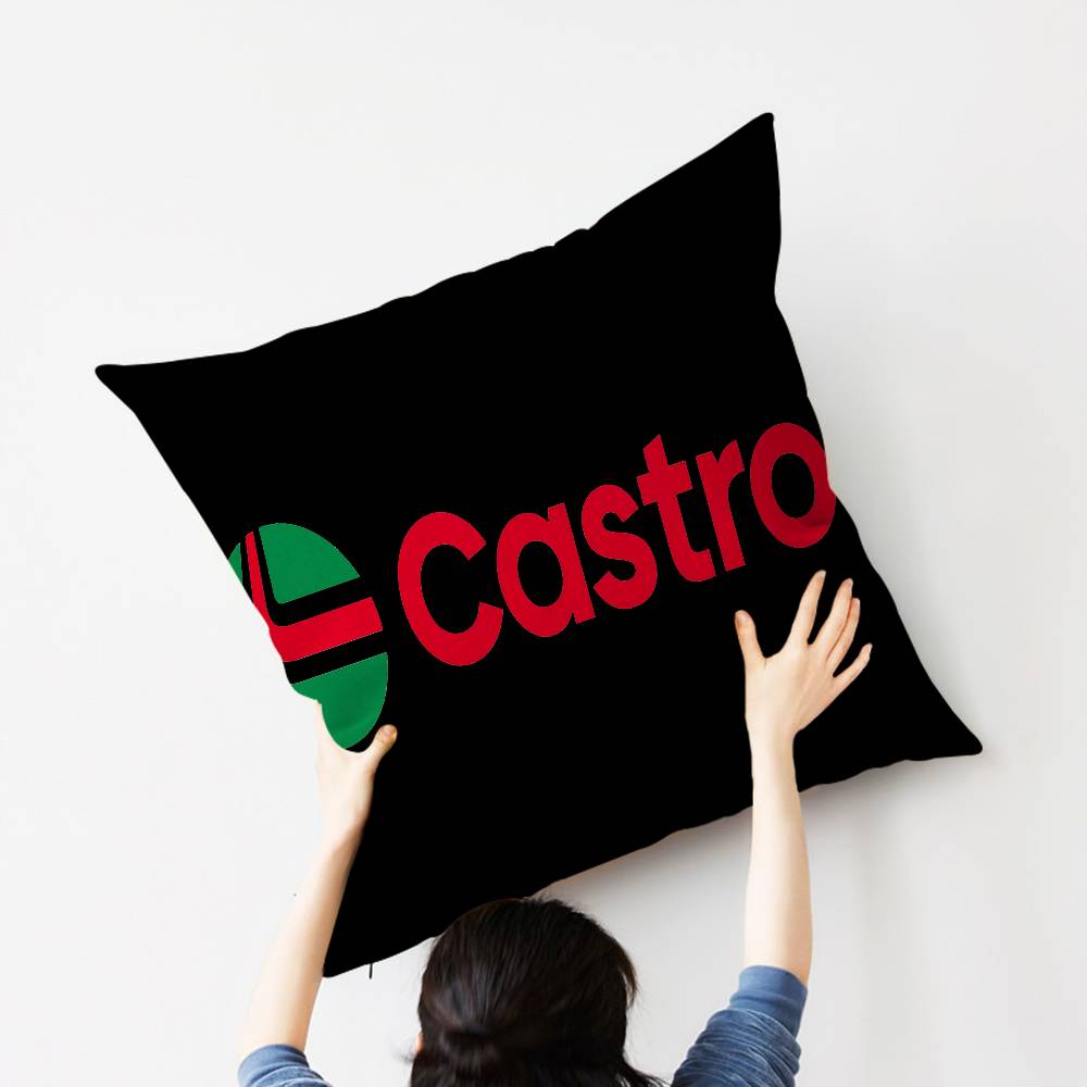 British Petroleum Company C-Castrol Cushion Cover Car Throw Pillow Case For Sofa Car Christmas Gift 40x40cm 45x45cm