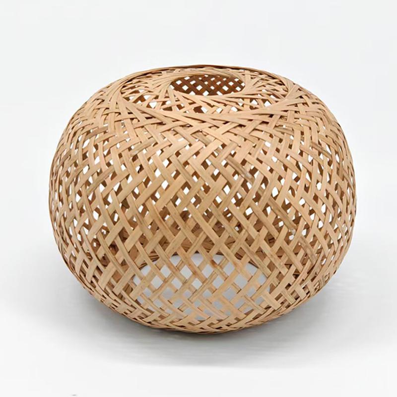 Retro Led Bamboo Woven Ceiling Lamp Corridor Aisle Living Room Ceiling Light E27 Woven Lamps Decorative Fixtures