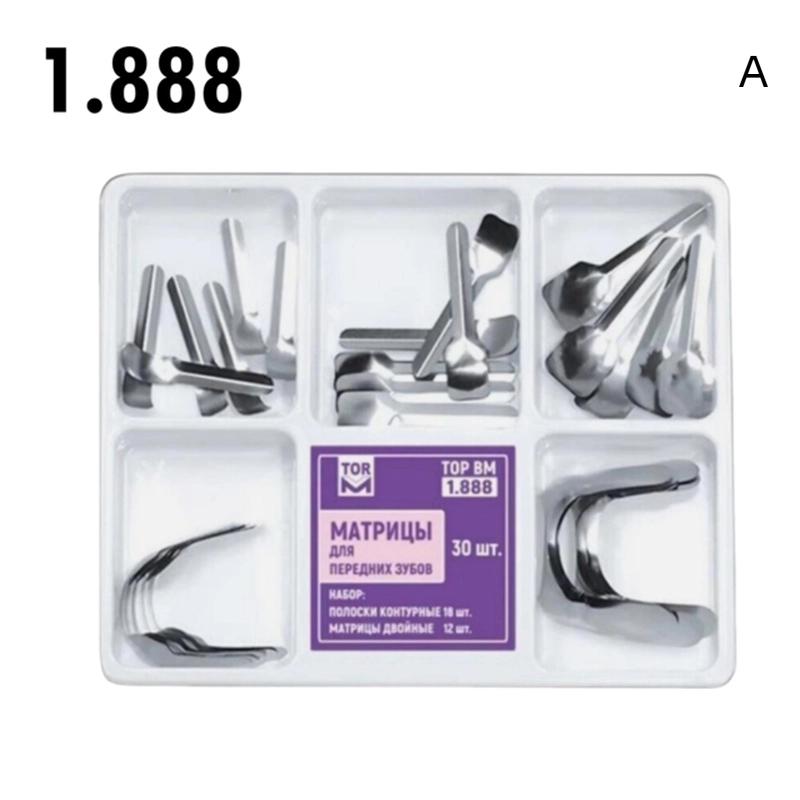 Dental Matrix Bands Anterior Proximal Strips Sectional Contoured Matrices Large Small Twin Dentistry Restoration Materials