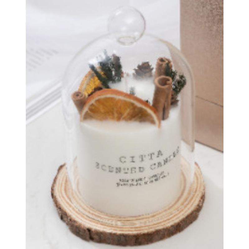 Household Soybean Wax Christmas Birthday Gift with Hand Gift Wedding Box Dry Flower Fragrance Fragrant Candle Wax Candle Wholesale Fragrance