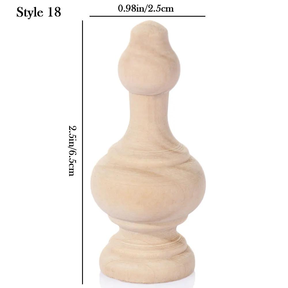 European Multi Styles Solid Wood Carved Furniture Foot Legs Cabinet Seat Feets Vintage Home Decoration Crafts Accessories