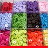 Vibrant 100pcs Mixed Colors Resin Buttons with 2 Holes, 9mm - Durable & Easy To Use for DIY Sewing & Crafts