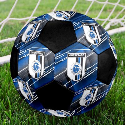 SIZE 5 Querétaro F.C. Soccer Ball Colorful All Ages Machine Stitched PVC Competition Ready Durable High-Bounce