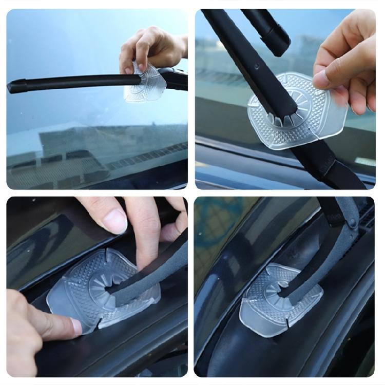 Car Front Wiper Dust Cover Windshield Wiper Cover Arm Bottom Hole Protect Cover