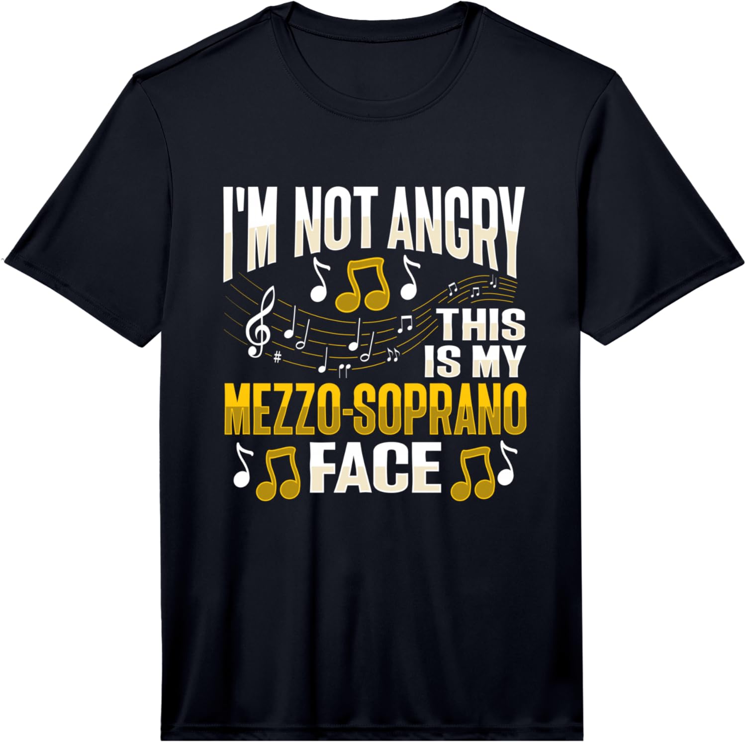 Mens Mezzo-Soprano Voice Design for a Choir Member Performance T-Shirt S разноцветный