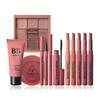 Hengfang, 11-Piece Beauty Makeup Gift Box, Pumpkin Color, Student, Matte Lipstick, Eyeliner, 9091E