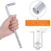 Uxcell 12mm Hex Ball Head Hex Key Wrench Long Precision Tool Easy To Apply For DIY Total Length 245mm Wrench, L-Shaped Set, Set, Force, Tightening,
