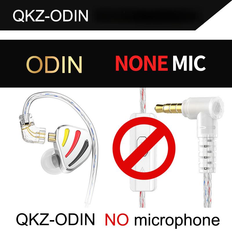 QKZ ODIN Earphones HIFI Monitoring Vocal 3-Level Tuning Switch Metal Heavy Bass Earbuds Dynamic Sport Music Headsets D-Fi Castor