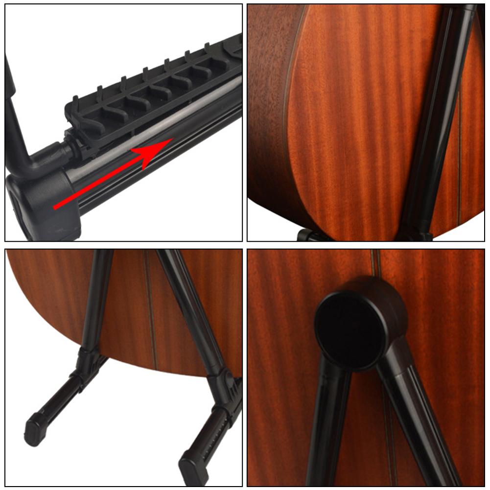Guitar Stand Folding A Frame Guitar Holder Adjustable Instrument Stand for Acoustic Electric Guitar Bass Ukulele Banjo