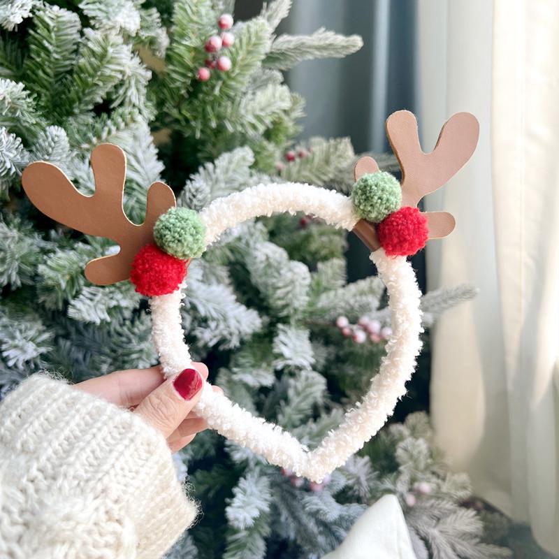 Sweet Christmas Antler Bow Headdress - Festive Fairy Hair Accessory