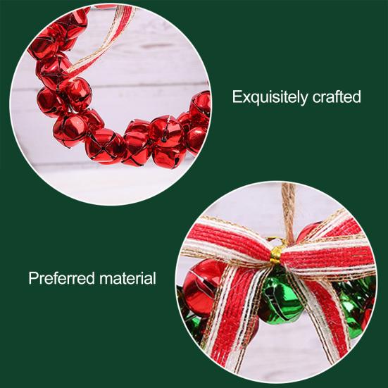 Bell Wreath Ornaments Small 8 Inch Christmas Crisp Sound Bells