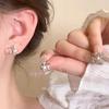 Silver Needle Pearl Zircon Earrings Women's High-end Sense Niche Temperament Cold Wind Mori Earrings Ear Jewelry
