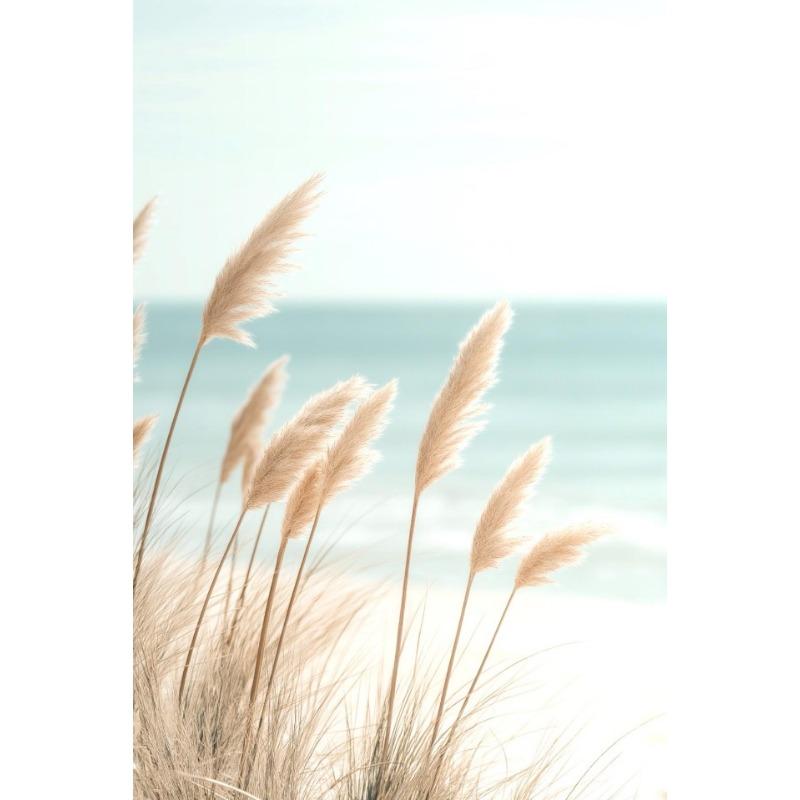 Sailing Sunset Beach Bed Santorini Surfboard Umbrellas Poster Canvas Painting Print for Living Room Home Decoration Cuadros