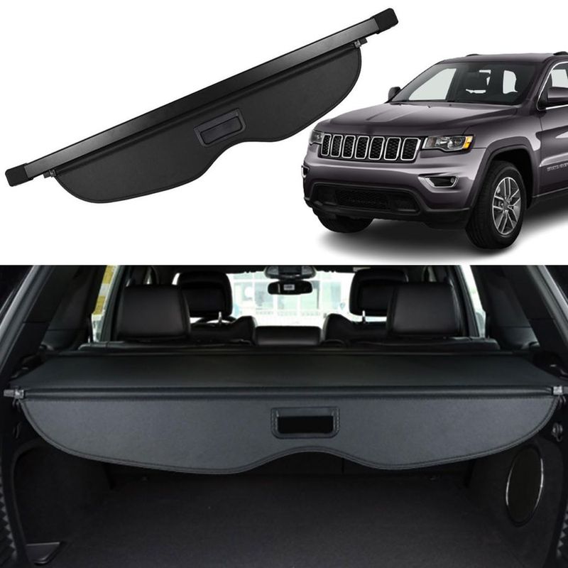 Copertura Retrattile Nera per Bagagliaio Posteriore Adatta per Jeep Grand Cherokee 20112019 2020 2021 Copertura di Sicurezza per Bagagliaio Posteriore Schermante Ombra