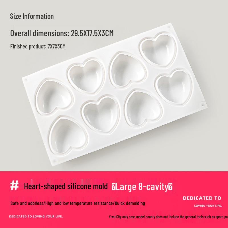 3D Round Silicone Mold for Chocolate, Candy, and Mousse Cakes