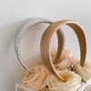 Shiny Gold Hair Hoop Wide Retro Headwear Fashion Leather Hairbands  Hair Accessories
