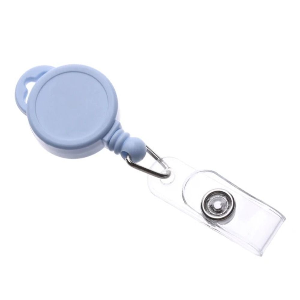 ID Lanyard ID Badge Holder Name Tag Easy To Pull Buckle Retractable Badge Reel Office Accessories