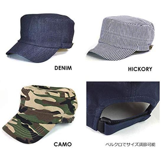 Belleapparel Work Standard Cotton Solid and Plus Size Cap, Denim, Hickory, Black, Men's Women's, (Gray, M)