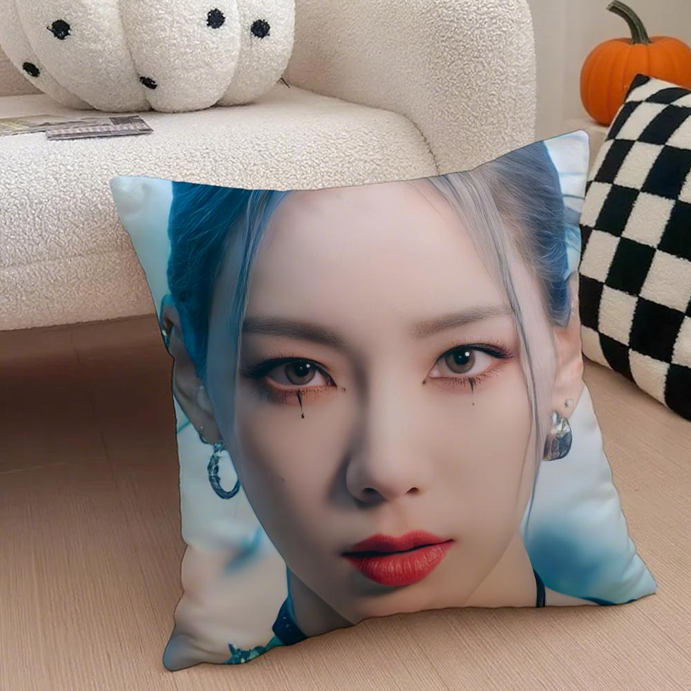 Singer Powerful TTaeyeon Cushion Cover Throw Pillow Cover Hidden Button Durable Polyester Chair Cushion