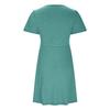 Women's V-Neck Twist Front Short Sleeve Dress Casual Loose Fit Mini Dress Elegant Party Dress
