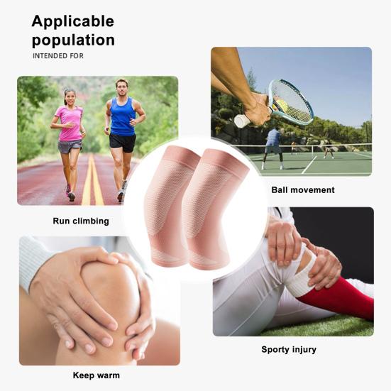 1 Pair Women Men Sport Knee Pads Pain Relief Running Yoga Dancing Knee Protector Brace Ultra-thin Breathable Knee