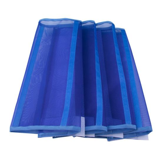 

4 шт., защита для ног лошади, дышащая сетка, обеспечивающая комфорт и защиту лошади, защита ног лошади, 4 шт. синий