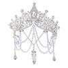 Pearls Hair Accessory for Women and Girls Elegant Fringed Design Comfortable Wear Headpiece for Family Gatherings