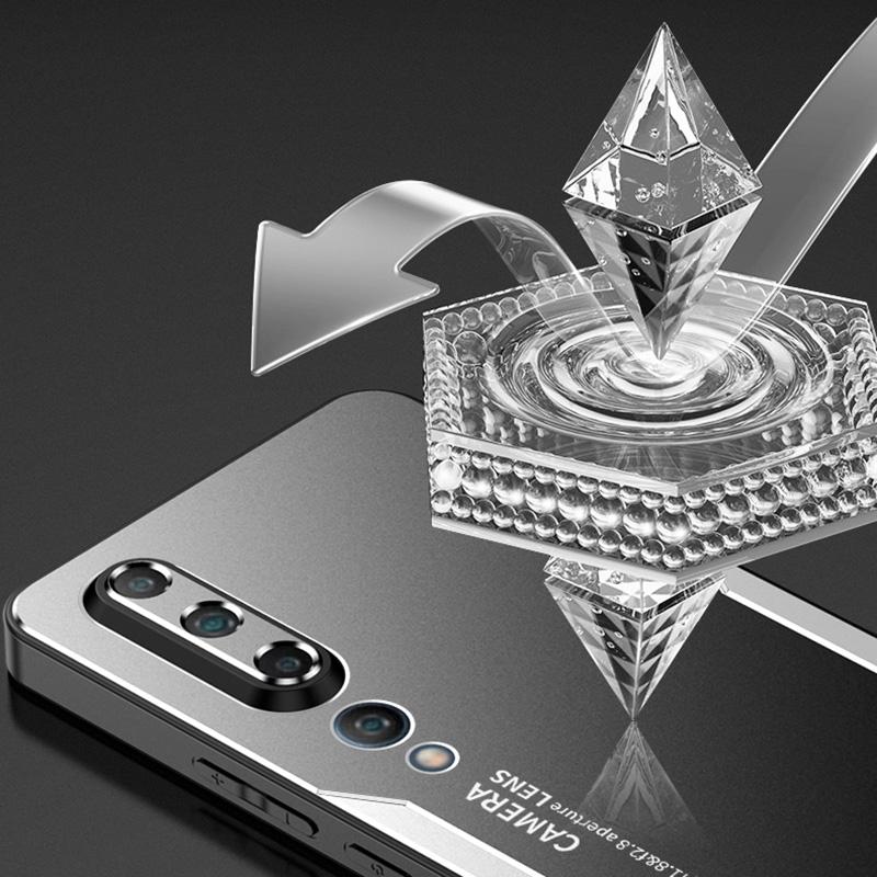 For Xiaomi Mi 10 Shockproof Case Aluminum Alloy Protective Back Shell with Camera Lens Cover