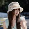 Mulberry Silk Sun Hat Women Spring and Summer New Fashion Curled Silk Elegant Basin Hat Light Sunscreen Bucket Hat