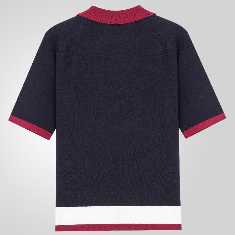 Neues Herren Poloshirt aus reiner Baumwolle mit überschnittenen Schultern, hochwertiger lockerer Schnitt für Fitness, vielseitig für das tägliche Training, kurzärmlig, lässig