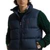 Polo Ralph Lauren FW24 Zipper Embroidered Solid Color Sleeveless Down Jacket Men Jackets Dark-Blue MNPOOTW1N220164-410