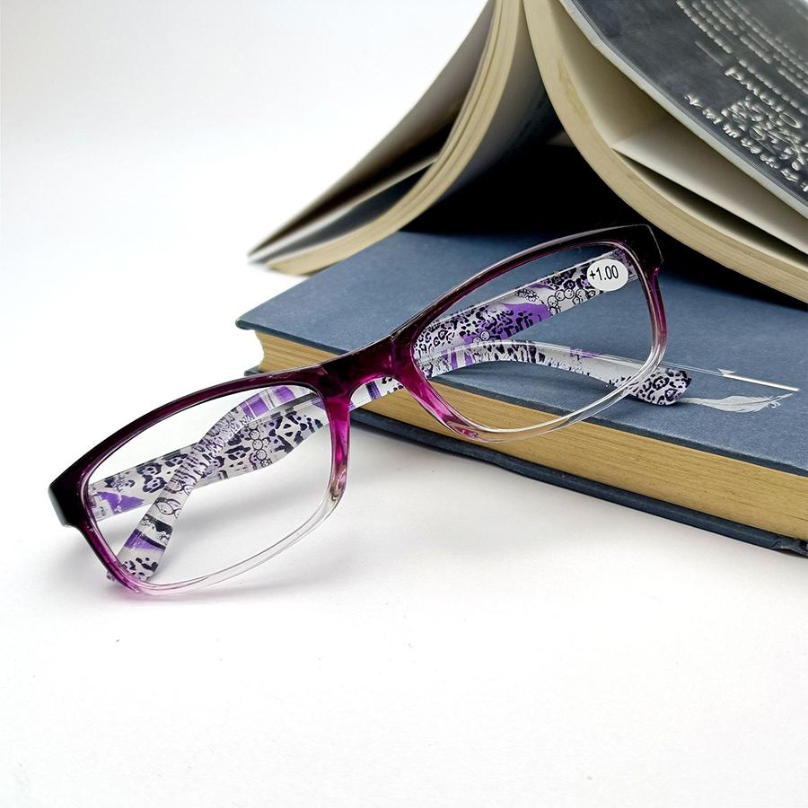New Women Reading Glasses Vintage Printing Eyeglasses Frame Optical Computer Presbyopia Eyewear +1.0 +1.5 +2.0 +2.5+3.0+3.5+4.0
