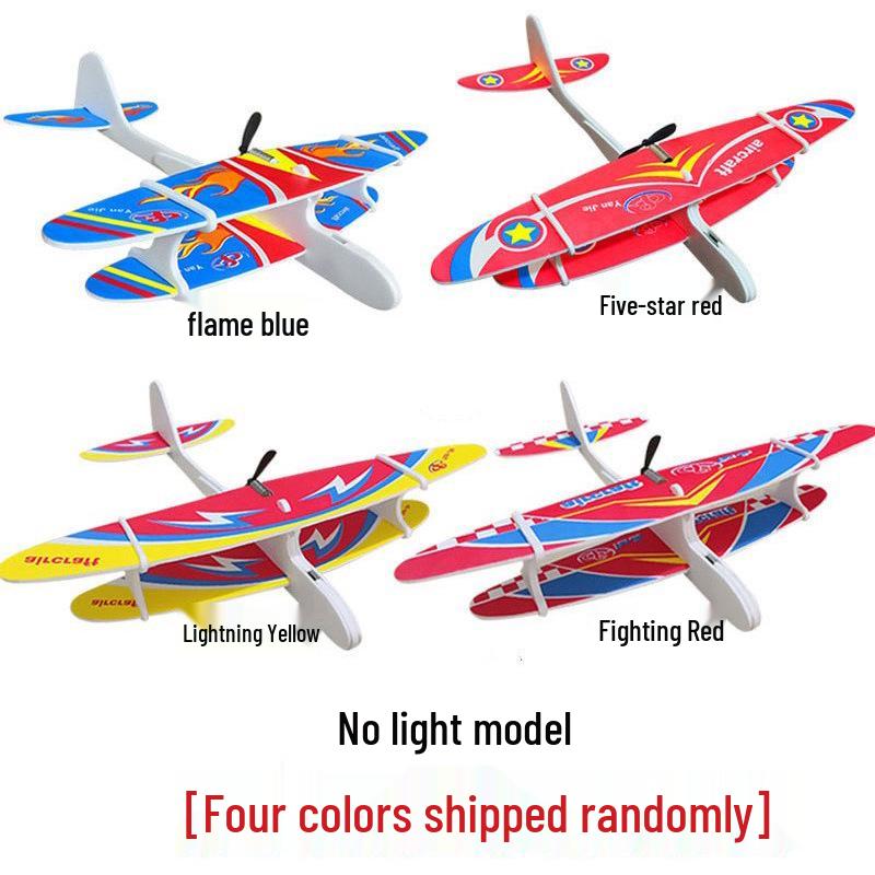Electric Foam Hand-Throw Biplane Drone Glider Model Airplane Toy