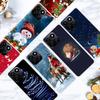 TPU Phone Case For Honor Play 60 Plus 5G/200 Smart 5G/Play 9T/X7c 4G Festive Christmas Pattern Protective Cover