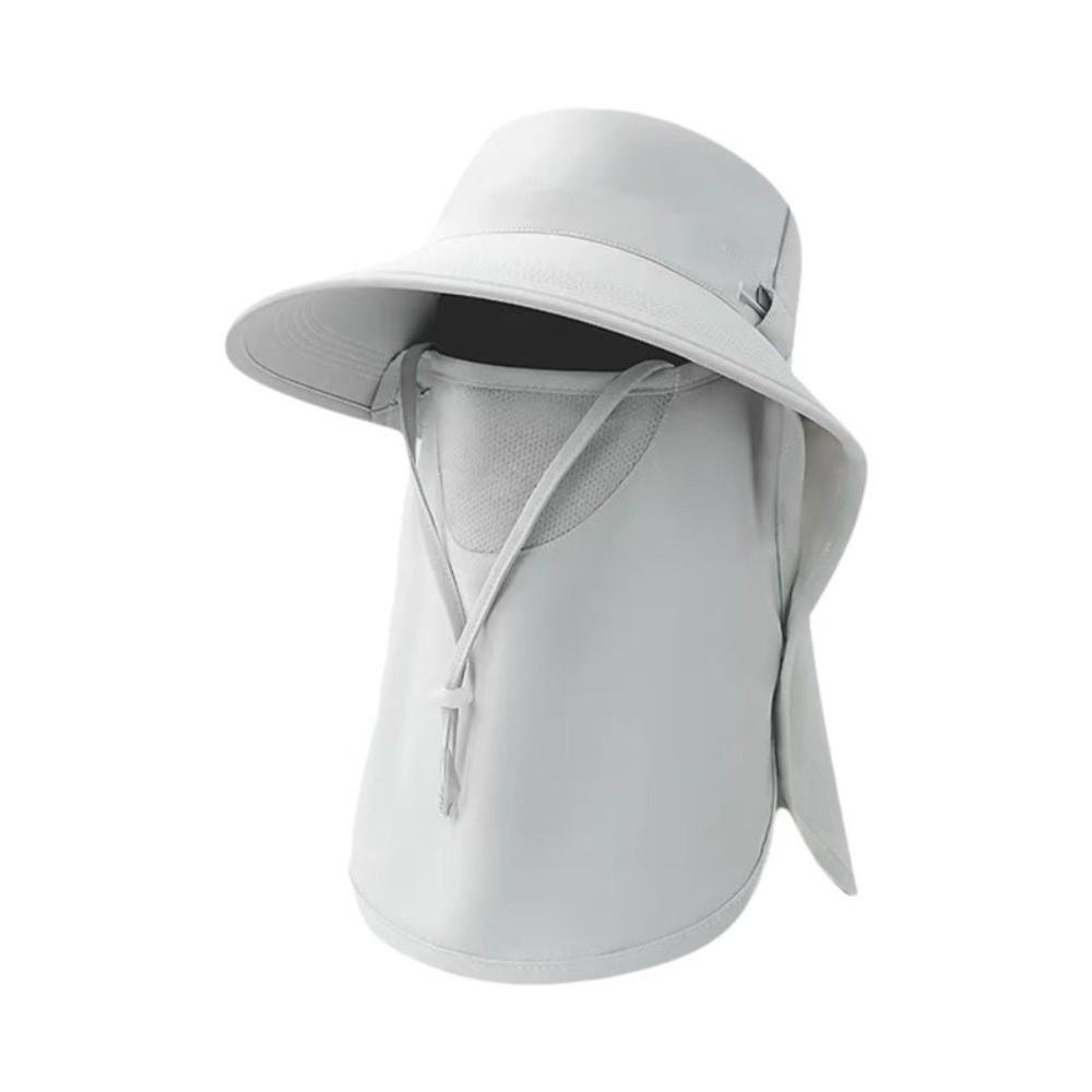 Caps Mask Set Sunscreen Sun Hat Sun Protection Neck Flap Bucket Hat Neck Protection Wide Brim Fisherman Hat Fishing