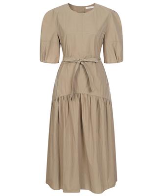 MAREMONTE Voluminous Sleeve Short Sleeve Dress_M235Mop22M0