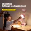 Night Light Multi-Level Brightness Color Temperature Adjustable Flexible 360 Degree Silicone Neck Portable Eye Protection Rechargeable Desk Lamp